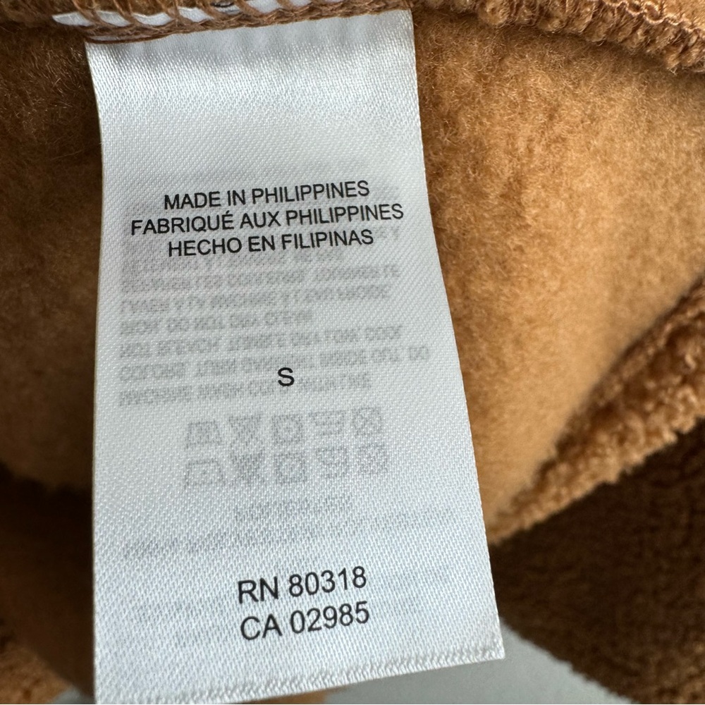 Lucky Brand Faux Fur Teddy Coat Jacket Tan Brown Cozy Fall Winter - Picture 8 of 10